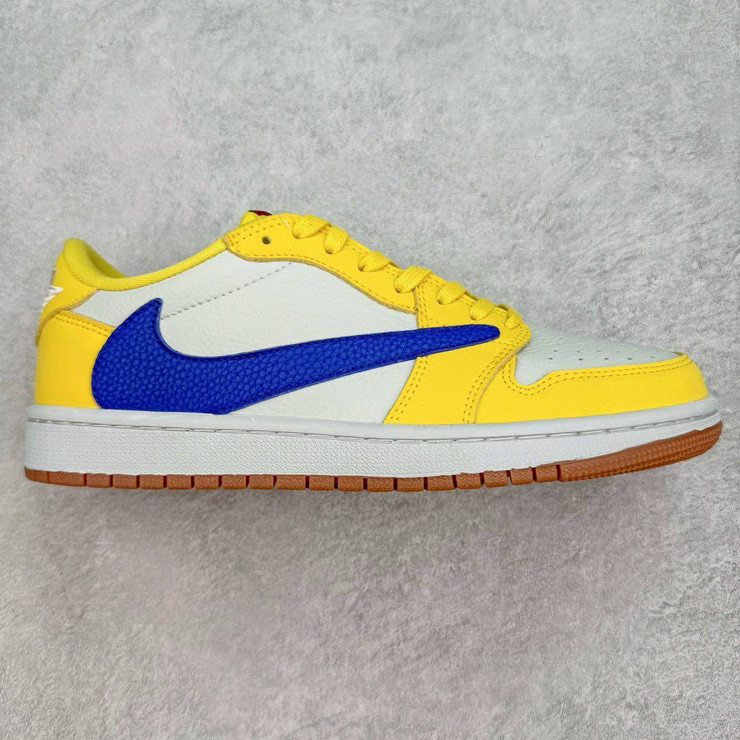 真标💰110 150 公司级💰180 220 纯原💰260 350  Travis Scott x Air Jordan AJ1 Low TS联名倒钩低帮系列 毫无疑问市场中端王者 耗时半年巨作 全套原纸板楦头开发 确保原汁原味 完美呈现倒钩版型 原档案转印油墨一体 一码一