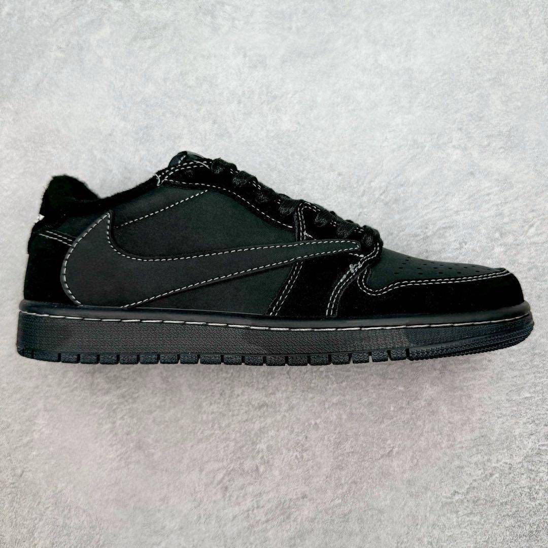 真标💰110 150 公司级💰180 220 纯原💰260 350  Travis Scott x Air Jordan AJ1 Low TS联名倒钩低帮系列 毫无疑问市场中端王者 耗时半年巨作 全套原纸板楦头开发 确保原汁原味 完美呈现倒钩版型 原档案转印油墨一体 一码一