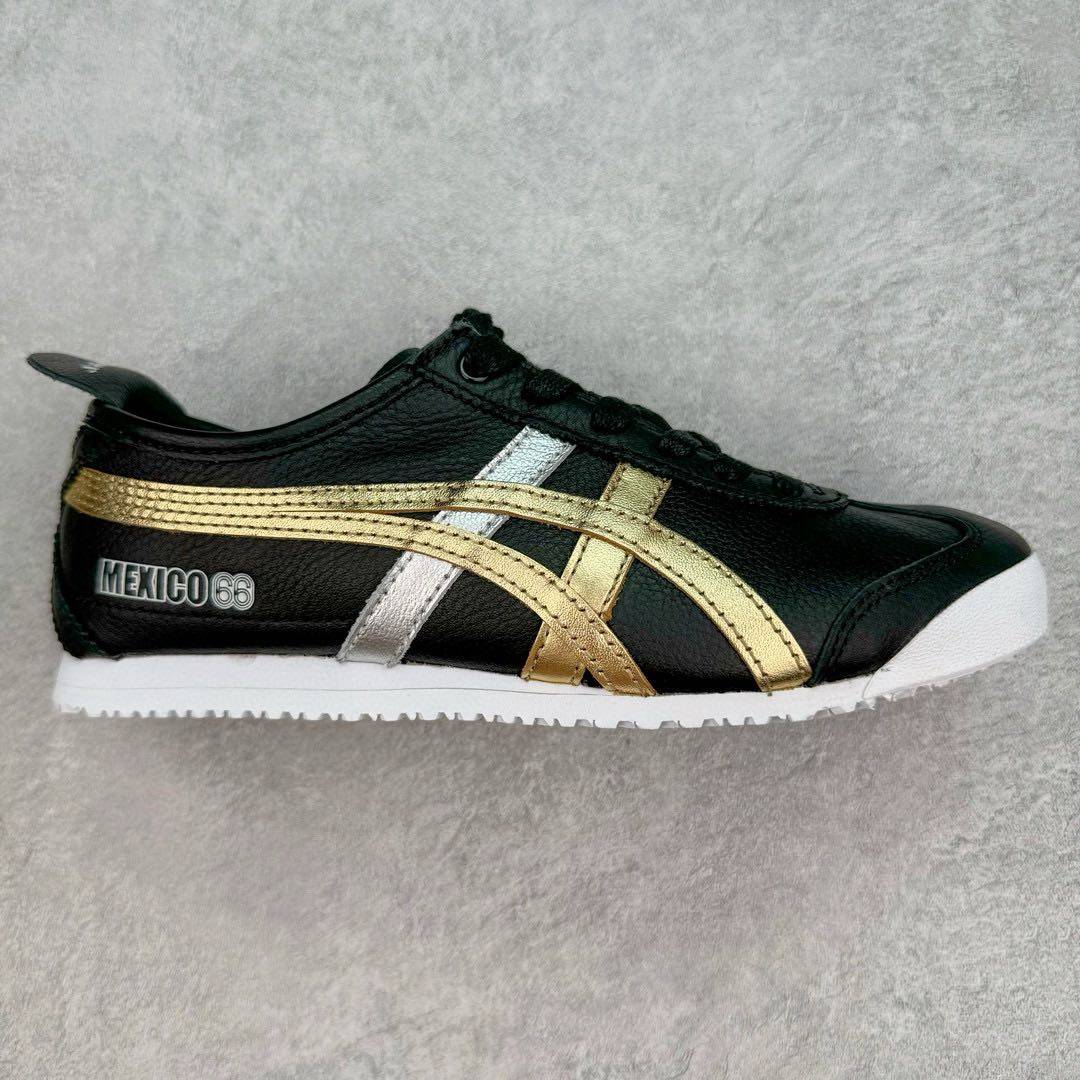 真标💰95  公司级💰120  纯原💰160  Asics Tiger Mexico 66 天猫专供 鬼冢虎阿斯克斯经典休闲鞋四联吊牌 纸板带钢印中底 原盒原标半码 四联官方吊牌 乳胶组合鞋垫 码数：36 37 37.5 38 39 39.5 40 40.5 41.5 42