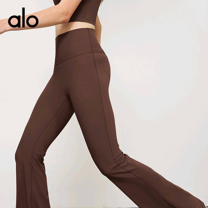 ALO YOGA💰83💎支持一件代发
aloyoga微喇裤裸感高腰提臀运动喇叭裤外穿休闲显瘦瑜伽裤
【品牌】ALO 
【款号】CK41037
【面料】锦纶/氨纶
【颜色】安可拉红，芭比粉，白蛋白，板栗色，茶棕，海军蓝，黑色，蓝柳色，沥青蓝，青柠色，深紫色，石墨灰，犀牛灰
【尺码】4，6，8，10

 专柜同款品质，厂家直销，货源充足，售后保障