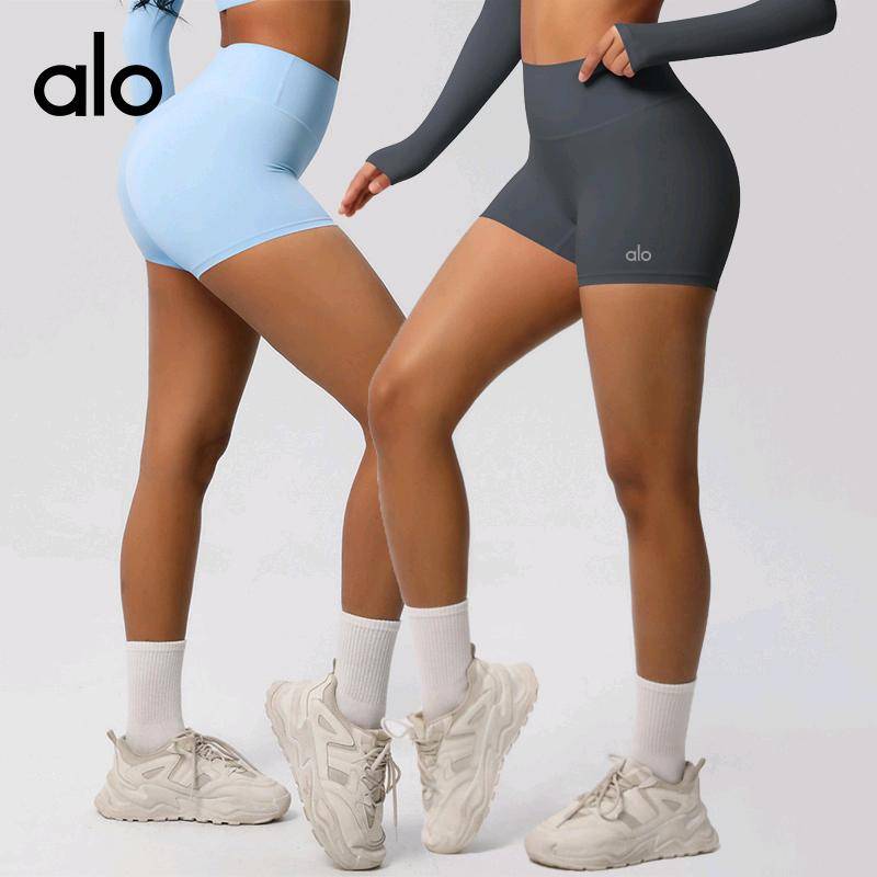 ALO YOGA💰68💎支持一件代发
aloyoga 跨境无尴尬线运动短裤女紧身高腰提臀云感瑜伽短裤
【品牌】ALO 
【款号】DK7101
【面料】氨纶/锦纶
【颜色】板栗色，黑色，徽章蓝，罗勒绿，浅象牙，石墨灰，霜灰色，天空蓝，胭脂红，樱花粉，酱紫色，中卡其
【尺码】S，M，L，XL
 专柜同款品质，厂家直销，货源充足，售后保障