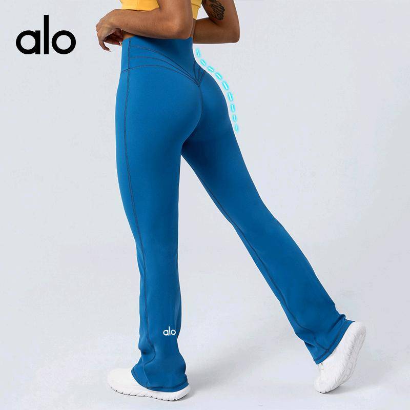 ALO YOGA 💰87 💎支持一件代发
aloyoga运动瑜伽长裤春提臀高腰健身喇叭裤紧身训练舞蹈阔腿女裤
【品牌】alo
【款号】CK2302
【面料】锦纶/尼龙
【颜色】褐色，蓝色，军绿色，黑色，藏蓝色，巧克力色
【尺码】S，M，L，XL
 专柜同款品质，厂家直销，货源充足，售后保障