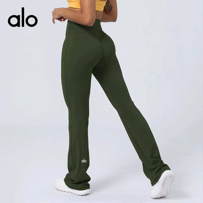 ALO YOGA 💰87 💎支持一件代发
aloyoga运动瑜伽长裤春提臀高腰健身喇叭裤紧身训练舞蹈阔腿女裤
【品牌】alo
【款号】CK2302
【面料】锦纶/尼龙
【颜色】褐色，蓝色，军绿色，黑色，藏蓝色，巧克力色
【尺码】S，M，L，XL
 专柜同款品质，厂家直销，货源充足，售后保障