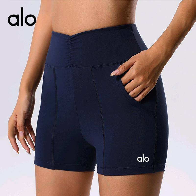 ALO YOGA💰75💎支持一件代发
aloyoga瑜伽短裤蜜桃臀高腰弹力裸感三分户外运动紧身跑步健身裤
【品牌】ALO 
【款号】T2017DK
【面料】锦纶/尼龙
【颜色】黑色，宝蓝色，罗兰紫，青绿色
【尺码】S，M，L，XL

 专柜同款品质，厂家直销，货源充足，售后保障