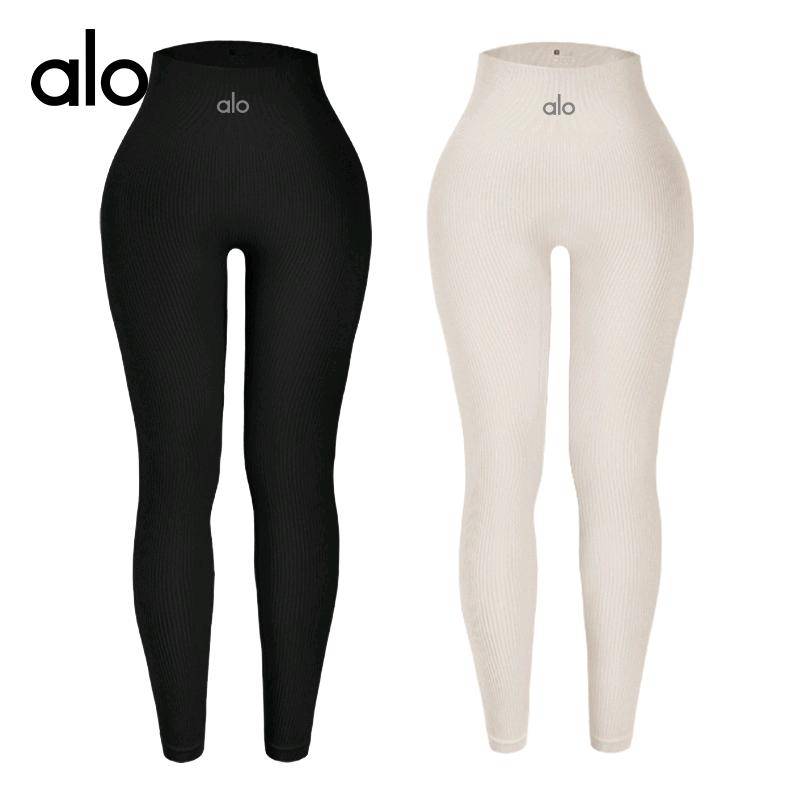 ALO YOGA  💰70💎支持一件代发
alo yoga螺纹运动健身紧身裤高腰收腹无缝跨境瑜伽裤
【品牌】ALO 
【款号】CK2308
【面料】锦纶/尼龙
【颜色】白色，黑色，灰色，酒红色，咖啡色，克莱因蓝，蓝色，米白，浅粉色，浅咖，浅紫色，珊瑚红，深绿，天蓝，紫色
【尺码】S，M，L
 专柜同款品质，厂家直销，货源充足，售后保障