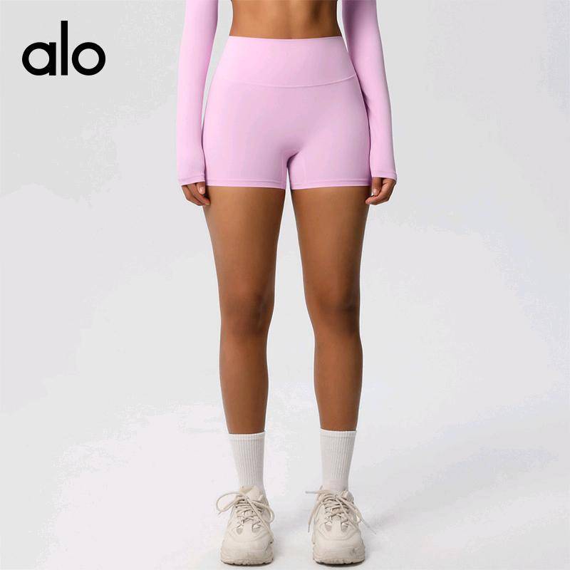 ALO YOGA💰68💎支持一件代发
aloyoga 跨境无尴尬线运动短裤女紧身高腰提臀云感瑜伽短裤
【品牌】ALO 
【款号】DK7101
【面料】氨纶/锦纶
【颜色】板栗色，黑色，徽章蓝，罗勒绿，浅象牙，石墨灰，霜灰色，天空蓝，胭脂红，樱花粉，酱紫色，中卡其
【尺码】S，M，L，XL
 专柜同款品质，厂家直销，货源充足，售后保障
