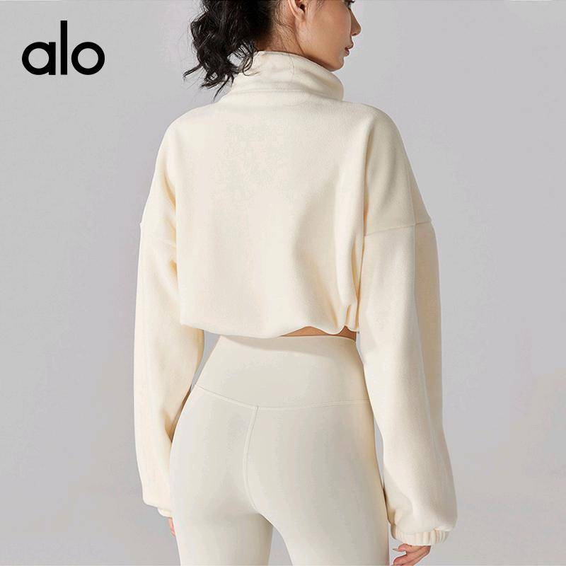 ALO YOGA  💰103💎支持一件代发
aloyoga 欧美羊羔绒运动外套女秋冬加绒加厚立领抓绒衣健身休闲外套
【品牌】ALO 
【款号】YC258
【面料】聚酯纤维（涤纶）
【颜色】藏青色，黑色（新色），焦茶咖，奶油杏，青柠绿，燕麦奶
【尺码】S，M，L，XL  
 专柜同款品质，厂家直销，货源充足，售后保障