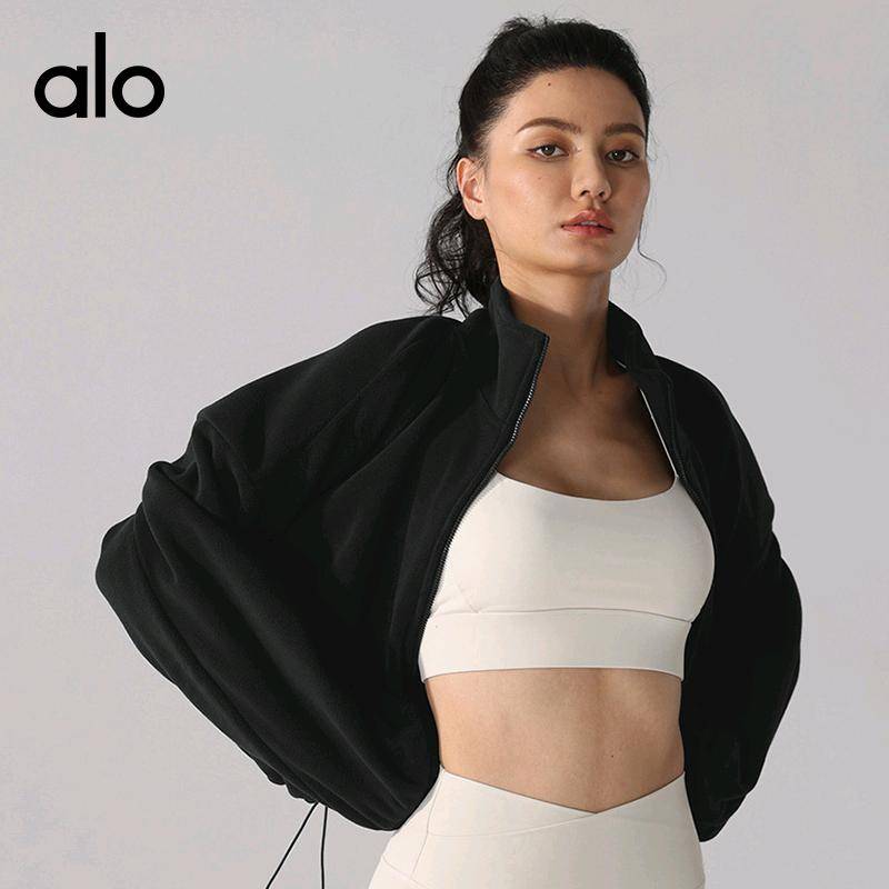 ALO YOGA  💰103💎支持一件代发
aloyoga 欧美羊羔绒运动外套女秋冬加绒加厚立领抓绒衣健身休闲外套
【品牌】ALO 
【款号】YC258
【面料】聚酯纤维（涤纶）
【颜色】藏青色，黑色（新色），焦茶咖，奶油杏，青柠绿，燕麦奶
【尺码】S，M，L，XL  
 专柜同款品质，厂家直销，货源充足，售后保障