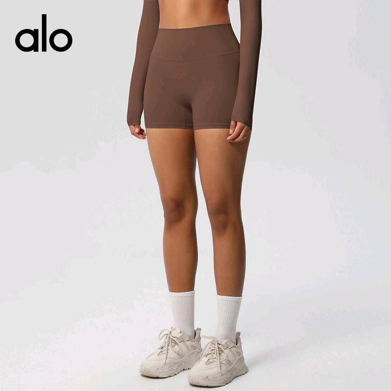 ALO YOGA💰68💎支持一件代发
aloyoga 跨境无尴尬线运动短裤女紧身高腰提臀云感瑜伽短裤
【品牌】ALO 
【款号】DK7101
【面料】氨纶/锦纶
【颜色】板栗色，黑色，徽章蓝，罗勒绿，浅象牙，石墨灰，霜灰色，天空蓝，胭脂红，樱花粉，酱紫色，中卡其
【尺码】S，M，L，XL
 专柜同款品质，厂家直销，货源充足，售后保障
