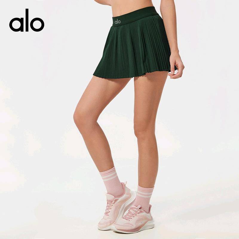 ALO YOGA💰83💎支持一件代发
aloyoga短裙户外网球瑜伽短裙带内衬速干透气运动百褶裙
【品牌】ALO 
【款号】D25008
【面料】锦纶/氨纶
【颜色】白色，草莓奶昔粉，复古绿，光束黄，黑色，浅草绿，青蓝色，深海蓝，石墨灰，维生素粉，西纳特拉蓝，夜澜紫，釉粉
【尺码】4，6，8，10，12
 专柜同款品质，厂家直销，货源充足，售后保障