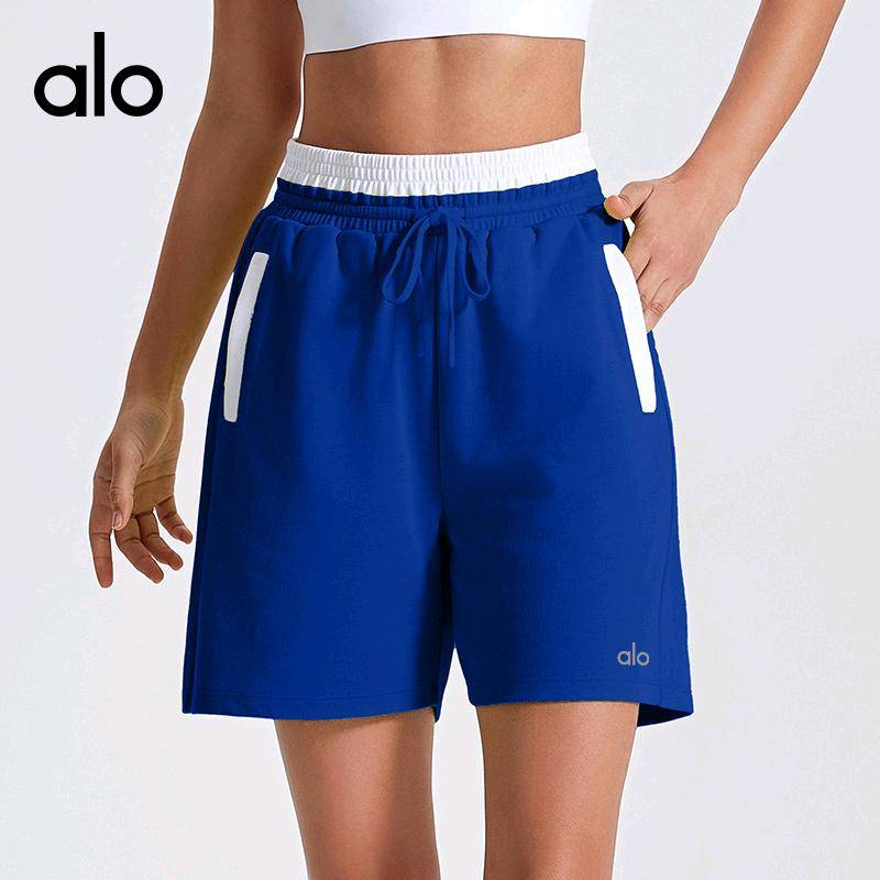 ALO YOGA 💰83💎支持一件代发
aloyoga运动短裤针织撞色高腰收腹休闲中裤瑜伽服跑步健身五分裤
【品牌】alo
【款号】YD4042
【面料】锦纶/尼龙
【颜色】卡其色，悦绿色，珍珠粉，藏蓝色
【尺码】S，M，L，XL
 专柜同款品质，厂家直销，货源充足，售后保障