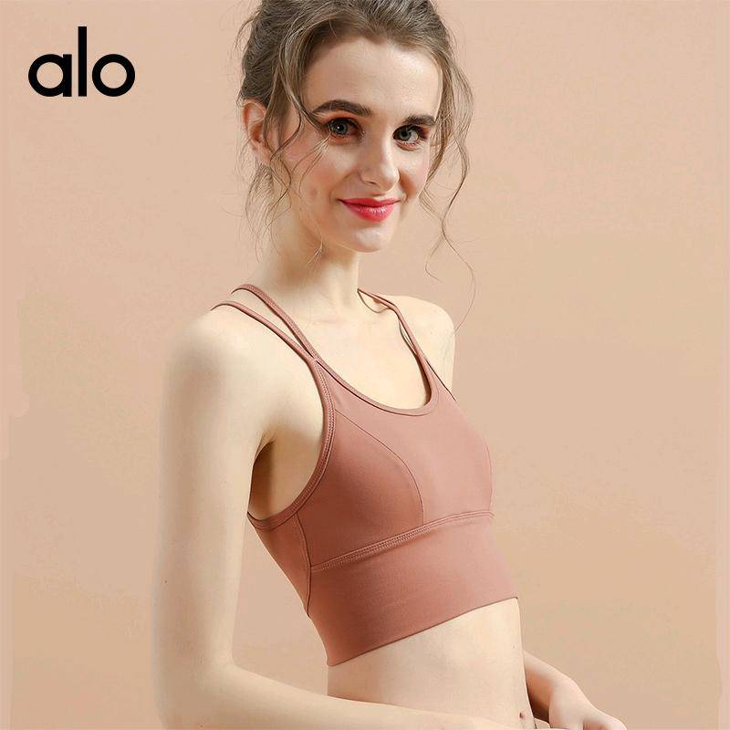 ALO YOGA 💰66💎支持一件代发
ALO瑜伽服 瑜伽文胸女士瑜伽文胸 透气跑步运动健身训练瑜伽内衣
【品牌】ALO 
【款号】2040
【面料】锦纶/尼龙 
【颜色】白色，褐色，摩卡色
【尺码】4/XS，6/S，8/M，10/L，12/XL
 专柜同款品质，厂家直销，货源充足，售后保障