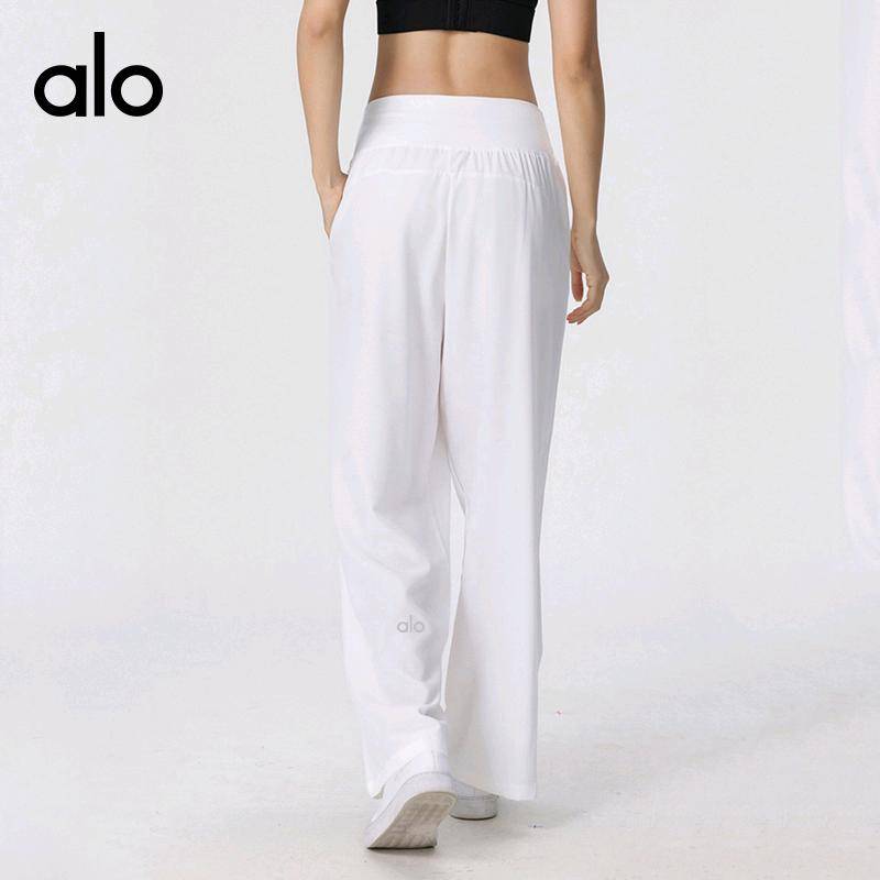 ALO YOGA  💰83💎支持一件代发
aloyoga运动裤女士宽松外穿直筒休闲长裤透气速干跑步阔腿瑜伽训练健身裤
【品牌】ALO 
【款号】9058
【面料】聚酯纤维
【颜色】白色，黑色，卡其棕
【尺码】S，M，L，XL
 专柜同款品质，厂家直销，货源充足，售后保障