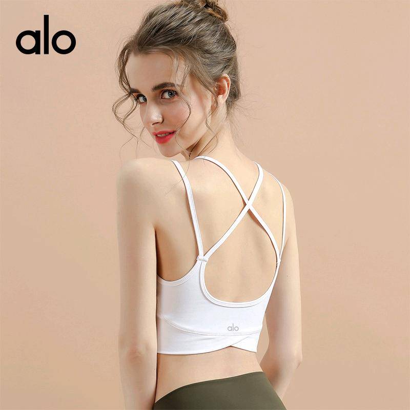 ALO YOGA 💰66💎支持一件代发
ALO瑜伽服 瑜伽文胸女士瑜伽文胸 透气跑步运动健身训练瑜伽内衣
【品牌】ALO 
【款号】2040
【面料】锦纶/尼龙 
【颜色】白色，褐色，摩卡色
【尺码】4/XS，6/S，8/M，10/L，12/XL
 专柜同款品质，厂家直销，货源充足，售后保障