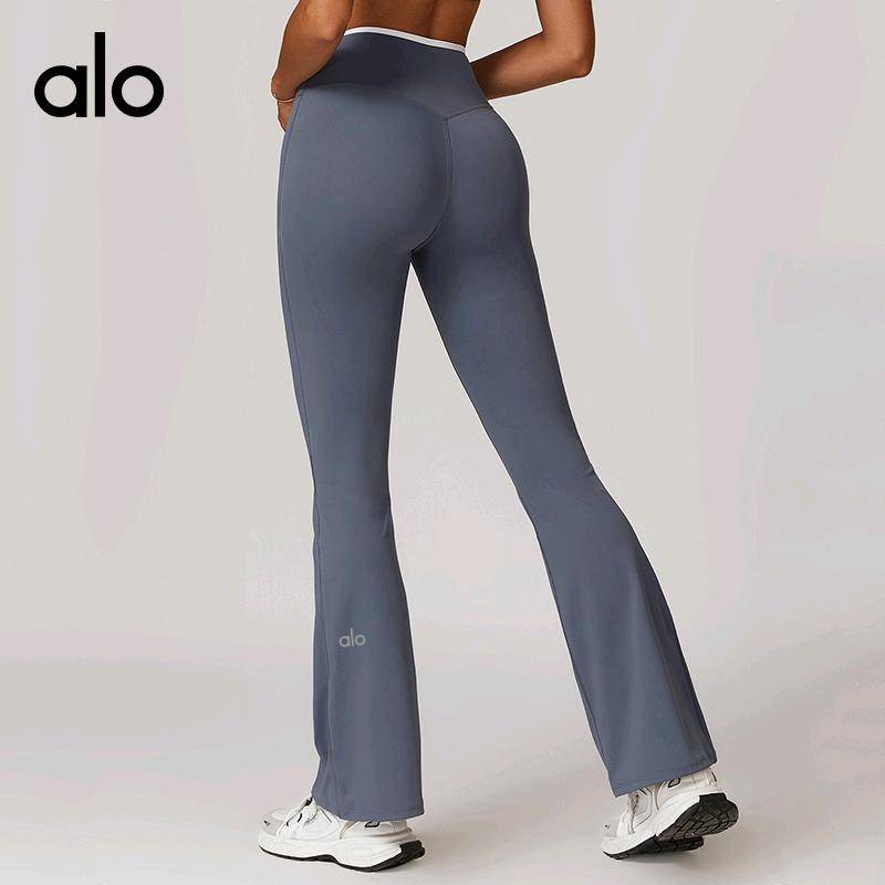ALO YOGA 💰98💎支持一件代发
aloyoga瑜伽裤裸感紧身瑜伽裤微喇交叉高腰阔腿裤运动健身裤
【品牌】AlO
【款号】DCK8843
【面料】锦纶/氨纶
【颜色】高级黑，可可棕，蓝灰色，天鹅白，樱花粉
【尺码】S，M，L，XL
 专柜同款品质，厂家直销，货源充足，售后保障
