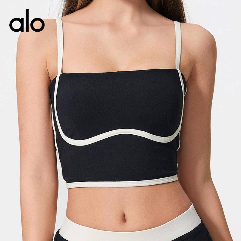 ALO YOGA💰83💎支持一件代发
aloyoga背心裸感运动吊带内衣女美背透气聚拢健身瑜伽文胸
【品牌】ALO 
【款号】DSS114-2
【面料】氨纶/锦纶
【颜色】白蛋白，黑色，樱花粉
【尺码】4，6，8，10，12
 专柜同款品质，厂家直销，货源充足，售后保障