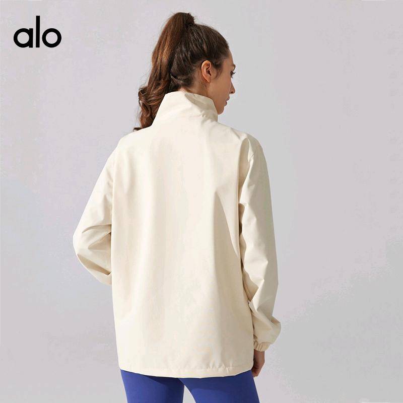 ALO YOGA💰88💎支持一件代发
aloyoga外套立领薄款风衣登山防晒服跑步运动休闲外套
【品牌】ALO 
【款号】YC364
【面料】聚酯纤维
【颜色】大漠黄，黑色，芥末绿，烟粉色，月牙白
【尺码】M，L，XL，2XL，3XL，4XL
 专柜同款品质，厂家直销，货源充足，售后保障