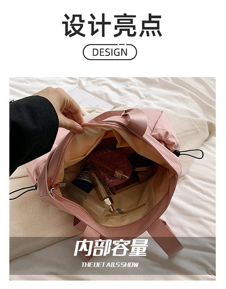 ALO YOGA💰98💎支持一件代发
aloyoga单肩包纯色大容量瑜伽休闲通勤手提包
【品牌】ALO 
【款号】JY90002
【面料】尼龙
【颜色】黑色，粉红色，灰色，卡其色
【尺码】均码
 专柜同款品质，厂家直销，货源充足，售后保障
