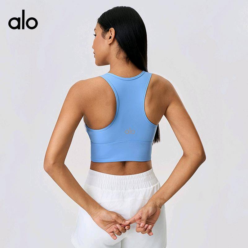 ALO YOGA💰78💎支持一件代发
aloyoga背心撞色百搭工字美背健身运动背心瑜伽文胸
【品牌】ALO 
【款号】D25067
【面料】锦纶，氨纶
【颜色】骨白，黑色，西纳特拉蓝
【尺码】4，6，8，10，12
 专柜同款品质，厂家直销，货源充足，售后保障