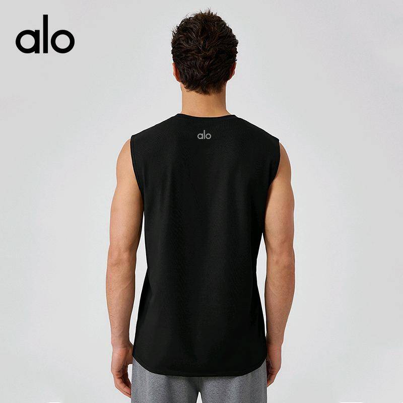 ALO YOGA 💰78💎支持一件代发
aloyoga男士健身跑步运动无袖坎肩背心上衣T恤
【品牌】AlO
【款号】51118
【面料】棉/莫代尔/氨纶
【颜色】茶褐色，黑色，米白，深灰
【尺码】S，M，L，XL，XXL
 专柜同款品质，厂家直销，货源充足，售后保障