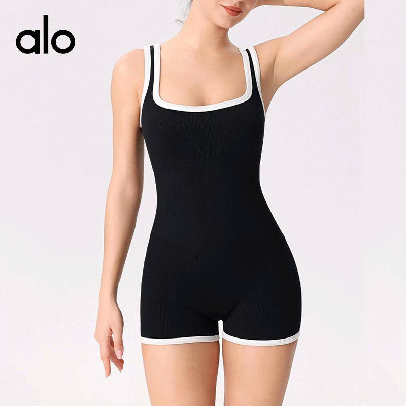 ALO YOGA 💰88💎支持一件代发
aloyoga裙子健身美背连体衣舞蹈运动紧身带胸垫空中瑜伽服
【品牌】AlO
【款号】LTY1312
【面料】涤纶/氨纶
【颜色】黑色，浅灰色，浅紫色，沙砾色
【尺码】S，M，L

 专柜同款品质，厂家直销，货源充足，售后保障