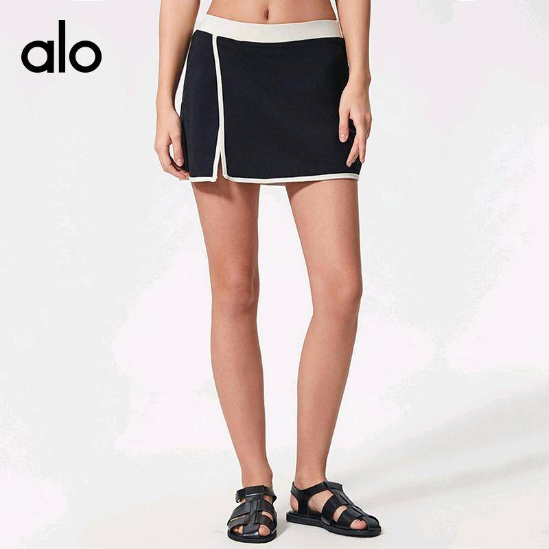 ALO YOGA 💰78💎支持一件代发
alo短裙官网同款原标运动女撞色瑜伽文胸美背内衣瑜伽服短裙
【品牌】AlO
【款号】D25044
【面料】锦纶/氨纶
【颜色】白蛋白，黑色，樱花粉
【尺码】4，6，8，10，12
 专柜同款品质，厂家直销，货源充足，售后保障