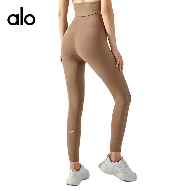 ALO YOGA💰78💎支持一件代发
aloyoga瑜伽裤双面磨毛高腰提臀运动紧身裤裸感无痕外穿健身裤女
【品牌】ALO 
【款号】DSP381
【面料】锦氨双磨
【颜色】绿豆沙，可可色，黑色，象牙白，复古红，卡其色，黏土粉，板栗色，粉红荔枝，海军蓝，海岩灰，鸠羽咖，蓝色粉末色，奶咖白，巧克力色，神秘绿，石墨灰，中蓝
【尺码】S，M，L，XL
 专柜同款品质，厂家直销，货源充足，售后保障