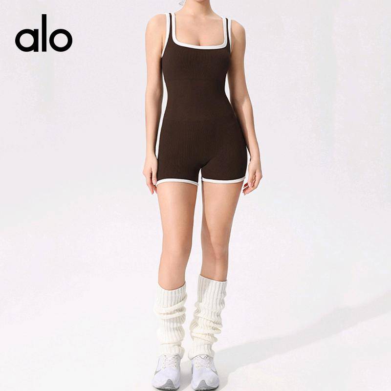 ALO YOGA 💰88💎支持一件代发
aloyoga裙子健身美背连体衣舞蹈运动紧身带胸垫空中瑜伽服
【品牌】AlO
【款号】LTY1312
【面料】涤纶/氨纶
【颜色】黑色，浅灰色，浅紫色，沙砾色
【尺码】S，M，L

 专柜同款品质，厂家直销，货源充足，售后保障