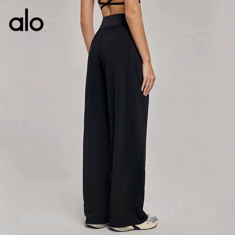 ALO YOGA💰88💎支持一件代发
aloyoga官网瑜伽长裤春夏垂感休闲直筒裤速干外穿跑步运动阔腿裤
【品牌】ALO 
【款号】DWL115016
【面料】氨纶/锦纶
【颜色】白蛋白，板栗色，黑色，犀牛灰
【尺码】S，M，L，XL
 专柜同款品质，厂家直销，货源充足，售后保障