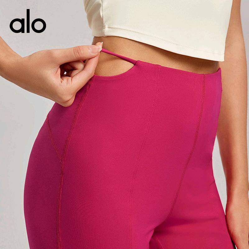 ALO YOGA 💰93💎支持一件代发
alo瑜伽喇叭裤女春夏新款跑步运动蜜桃提臀健身裤直腿显瘦微喇裤
【品牌】AlO
【款号】DWL115027
【面料】锦纶/氨纶
【颜色】板栗色，海岩灰，黑色，梅子酱
【尺码】S，M，L，XL

 专柜同款品质，厂家直销，货源充足，售后保障
