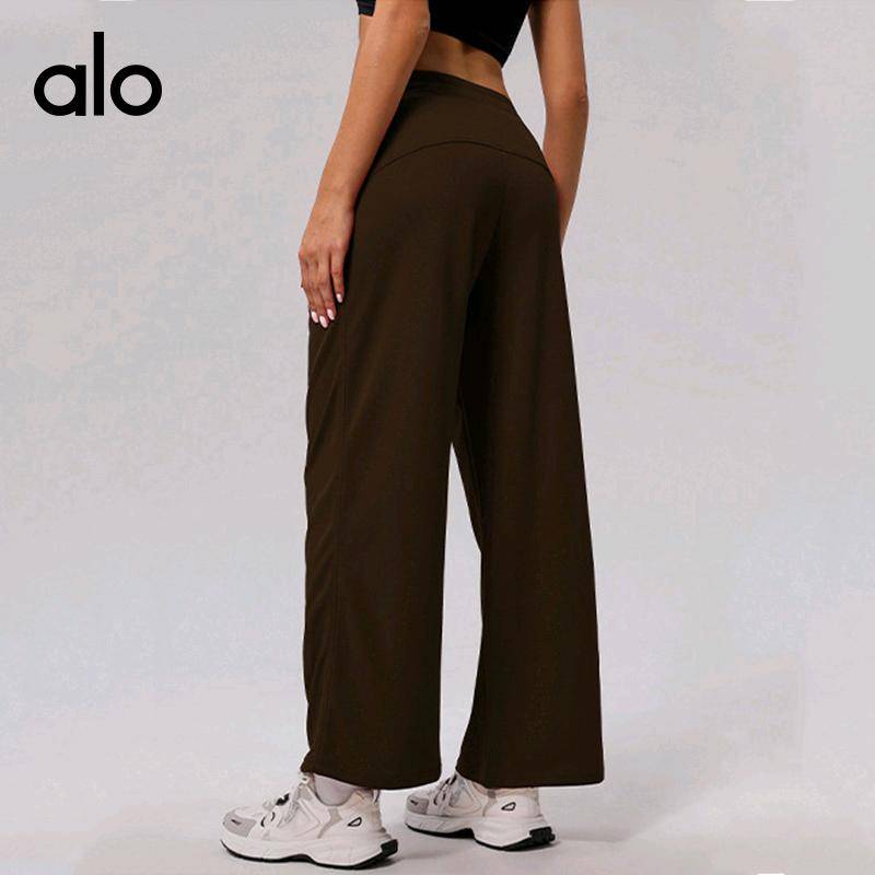 ALO YOGA 💰103💎支持一件代发
aloyoga 休闲运动阔腿裤高腰提臀长裤口袋宽松瑜伽裤
【品牌】AlO
【款号】SM2388
【面料】毛圈布:100%涤纶
【颜色】黑色，深咖，樱桃红
【尺码】S，M，L，XL
 专柜同款品质，厂家直销，货源充足，售后保障
