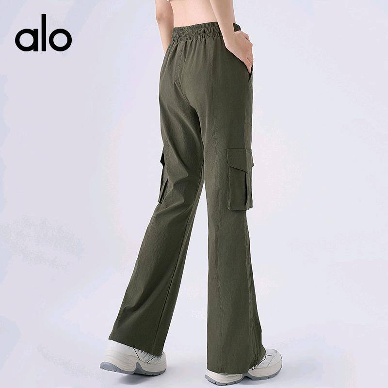 ALO YOGA 💰98💎支持一件代发
alo运动裤休闲女宽松显瘦抽绳两穿速干工装裤户外跑步健身长裤
【品牌】AlO
【款号】CK8857
【面料】人棉/锦纶/氨纶
【颜色】黑色，军绿色，卡其棕，浅灰色
【尺码】S，M，L，XL
 专柜同款品质，厂家直销，货源充足，售后保障