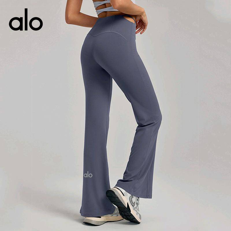 ALO YOGA 💰93💎支持一件代发
alo瑜伽喇叭裤女春夏新款跑步运动蜜桃提臀健身裤直腿显瘦微喇裤
【品牌】AlO
【款号】DWL115027
【面料】锦纶/氨纶
【颜色】板栗色，海岩灰，黑色，梅子酱
【尺码】S，M，L，XL

 专柜同款品质，厂家直销，货源充足，售后保障