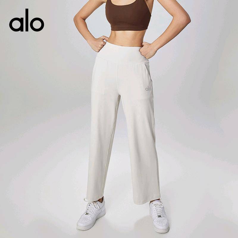 ALO YOGA 💰98💎支持一件代发
alo直筒裤裸感瑜伽运动阔腿裤透气休闲高腰瑜伽裤垂感遛弯直筒裤
【品牌】AlO
【款号】CK1527
【面料】锦纶/氨纶
【颜色】白蛋白，海军蓝，黑色，沥青蓝，石墨灰 
【尺码】4，6，8，10
 专柜同款品质，厂家直销，货源充足，售后保障