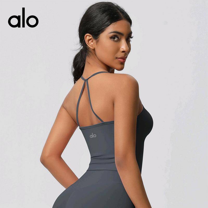 ALO YOGA💰78💎支持一件代发
aloyoga 裸感亲肤运动内衣细肩带美背瑜伽背心
【品牌】ALO 
【款号】BX7107
【面料】氨纶/锦纶
【颜色】霜灰色，板栗色，黑色，徽章蓝，罗勒绿，浅象牙，石墨灰，天空蓝，胭脂红，樱花粉
【尺码】S，M，L，XL
 专柜同款品质，厂家直销，货源充足，售后保障