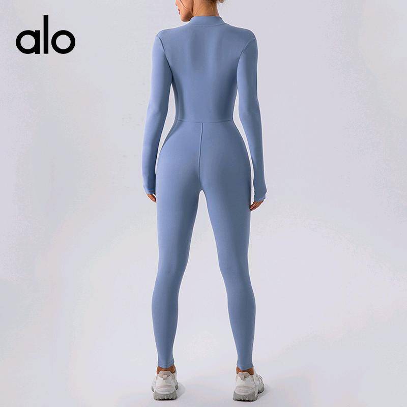 ALO YOGA 💰116💎支持一件代发
aloyoga 连体瑜伽服长袖保暖外穿健身运动连体衣
【品牌】AlO
【款号】YW987
【面料】锦纶/氨纶
【颜色】黑色，绿色，米色，浅卡其，深灰色，深蓝色，深棕色，蔚蓝色
【尺码】S，M，L，XL
 专柜同款品质，厂家直销，货源充足，售后保障