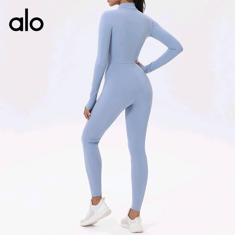ALO YOGA💰108💎支持一件代发
alo yoga 跨境瑜伽连体衣秋冬运动紧身塑形健身拉链长袖连体服
【品牌】ALO 
【款号】LT2091
【面料】锦纶/氨纶
【颜色】黑色，咖啡色，浅蓝色，杏色
【尺码】S，M，L，XL
 专柜同款品质，厂家直销，货源充足，售后保障