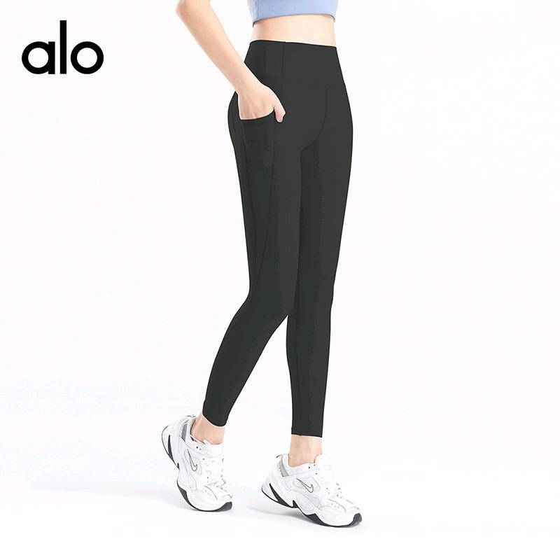 ALO YOGA💰78💎支持一件代发
aloyoga 瑜伽裤跨境健身磨毛裸感夏运动裤紧身口袋高腰提臀瑜伽服
【品牌】ALO 
【款号】KZ905
【面料】锦纶/氨纶
【颜色】暗紫色，黑色，墨灰色，雾蓝色，烟熏粉
【尺码】S，M，L，XL 
 专柜同款品质，厂家直销，货源充足，售后保障