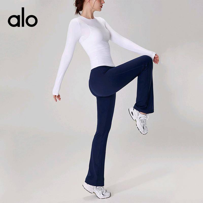 ALO YOGA💰78💎支持一件代发
aloyoga 外穿瑜伽服女休闲圆领短款打底运动长袖修身显瘦健身上衣
【品牌】ALO 
【款号】CX42005
【面料】锦纶/氨纶
【颜色】白色 ，黑色，棱镜粉，蒸馏咖啡
【尺码】S，M，L，XL
 专柜同款品质，厂家直销，货源充足，售后保障