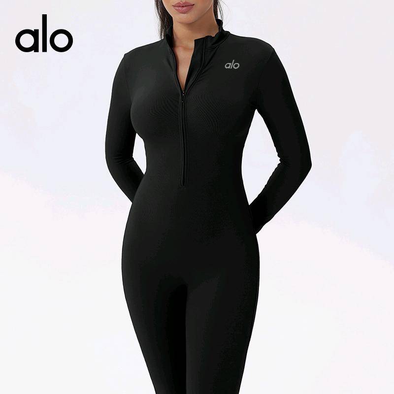 ALO YOGA💰108💎支持一件代发
alo yoga 跨境瑜伽连体衣秋冬运动紧身塑形健身拉链长袖连体服
【品牌】ALO 
【款号】LT2091
【面料】锦纶/氨纶
【颜色】黑色，咖啡色，浅蓝色，杏色
【尺码】S，M，L，XL
 专柜同款品质，厂家直销，货源充足，售后保障