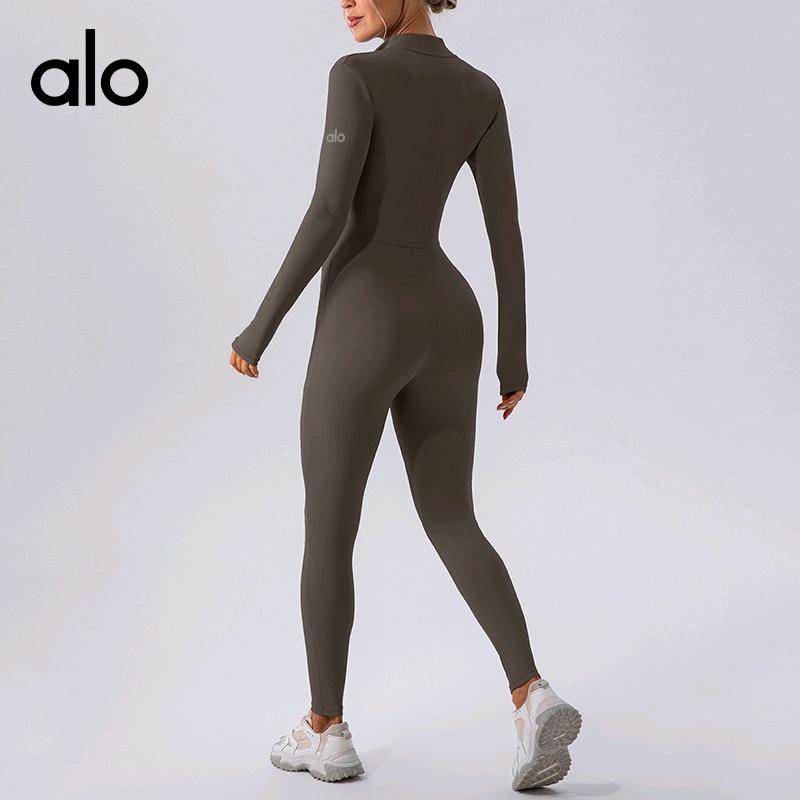 ALO YOGA💰121💎支持一件代发
aloyoga 加绒连体连瑜伽服长袖保暖健身运动连体紧身衣
【品牌】ALO 
【款号】YW989（加绒）
【面料】氨纶/锦纶
【颜色】藏青色，黑色，米色，葡萄紫，深灰色，深棕色
【尺码】S，M，L，XL
 专柜同款品质，厂家直销，货源充足，售后保障