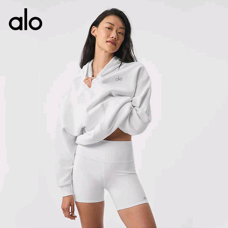 ALO YOGA💰196💎支持一件代发
aloyoga 休闲加绒运动卫衣宽松连帽上衣健身长裤套装
【品牌】ALO 
【款号】JY901套装
【面料】聚酯纤维/人棉/氨纶
【颜色】白色直筒裤，藏青蓝直筒裤，黑色直筒裤，灰杏色直筒裤，咖啡色直筒裤，墨绿色直筒裤，浅粉色直筒裤，浅花灰直筒裤，卫衣-白色，卫衣-藏青蓝，卫衣-黑色，卫衣-灰杏色，卫衣-咖啡色，卫衣-墨绿色，卫衣-浅粉色，卫衣-浅花灰
【尺码】S，M，L，XL，XXL
 专柜同款品质，厂家直销，货源充足，售后保障