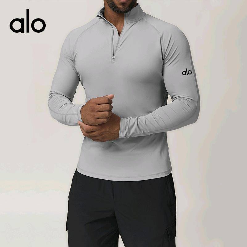 ALO YOGA 💰98💎支持一件代发
aloyoga 跨境男士运动速干拉链长袖t恤跑步健身居家通勤休闲上衣
【品牌】AlO
【款号】DCX1041
【面料】涤纶/氨纶
【颜色】高级黑，铅灰色
【尺码】8/S，10/M，12/L，14/XL，16/XXL
 专柜同款品质，厂家直销，货源充足，售后保障