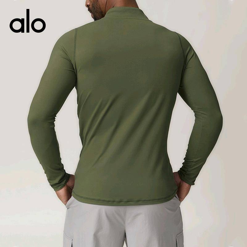 ALO YOGA 💰98💎支持一件代发
aloyoga 跨境男士运动速干拉链长袖t恤跑步健身居家通勤休闲上衣
【品牌】AlO
【款号】DCX1041
【面料】涤纶/氨纶
【颜色】高级黑，铅灰色
【尺码】8/S，10/M，12/L，14/XL，16/XXL
 专柜同款品质，厂家直销，货源充足，售后保障