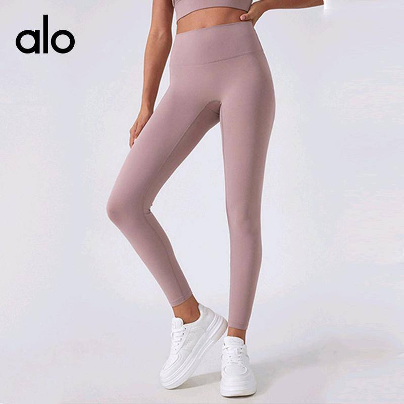 ALO YOGA 💰88💎支持一件代发
aloyoga 新款蜜桃提臀运动健身长裤无尴尬线裸感高腰紧身瑜伽裤
【品牌】ALO 
【款号】D19108
【面料】锦纶/氨纶
【颜色】安哥拉红，比利时蓝，烤棕色，暮色玫瑰，沙漠灰，石墨灰，鼠尾草绿
【尺码】2（80-90斤），4（90-100斤），6（100-115斤），8（115-125斤），10（125-140斤），12（140-150斤）
 专柜同款品质，厂家直销，货源充足，售后保障