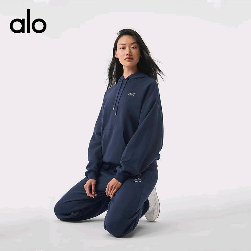 ALO YOGA💰78💎支持一件代发
aloyoga 新款瑜伽服套头休闲宽松圆领卫衣春秋季多巴胺纯色卫衣
【品牌】ALO 
【款号】JY9710（圆领卫衣）
【面料】聚酯纤维/棉
【颜色】白色，藏青色，黑色，麻灰色，深卡其色，铁灰色，雾霾蓝色
【尺码】S，M，L，XL ，XXL ，XXXL
 专柜同款品质，厂家直销，货源充足，售后保障