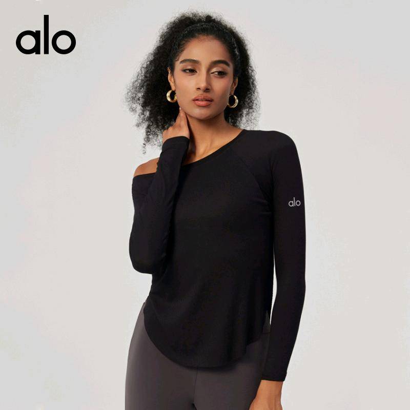 ALO YOGA 💰63 💎支持一件代发 
aloyoga 高品质跨境休闲运动长袖秋季裸感瑜伽服女宽松亲肤T时尚
【品牌】alo
【款号】YC345
【面料】92%粘纤 8%氨纶
【颜色】安可拉红，白麻灰，黑色，浅麻灰
【尺码】S，M，L，XL
 专柜同款品质，厂家直销，货源充足，售后保障