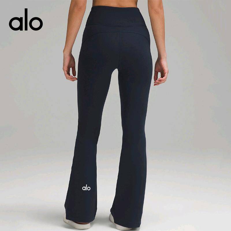 ALO YOGA 💰93💎支持一件代发
aloyoga 夏季裸感瑜伽喇叭裤女高腰蜜桃提臀显瘦弹力健身阔腿裤
【品牌】ALO 
【款号】G602
【面料】锦纶/氨纶
【颜色】黛蓝，古铜色，黑蓝，黑色，湖水蓝，石墨灰，铜棕色
【尺码】2/S，4/M，6/L，8/XL，10/XXL，12/XXXL
 专柜同款品质，厂家直销，货源充足，售后保障