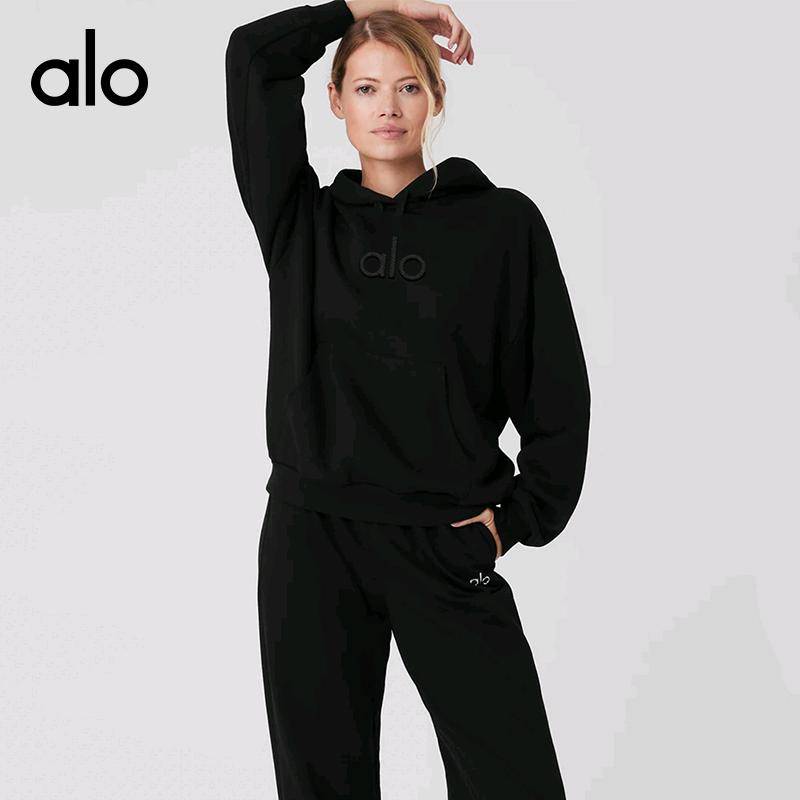 ALO YOGA 💰108💎支持一件代发
aloyoga 秋冬新品纯色套头连帽长袖卫衣女装时尚休闲卫衣外套
【品牌】ALO 
【款号】JY910（刺绣版）
【面料】100%棉 里料100%聚酯纤维
【颜色】黑色，白色
【尺码】S，M，L，XL
 专柜同款品质，厂家直销，货源充足，售后保障