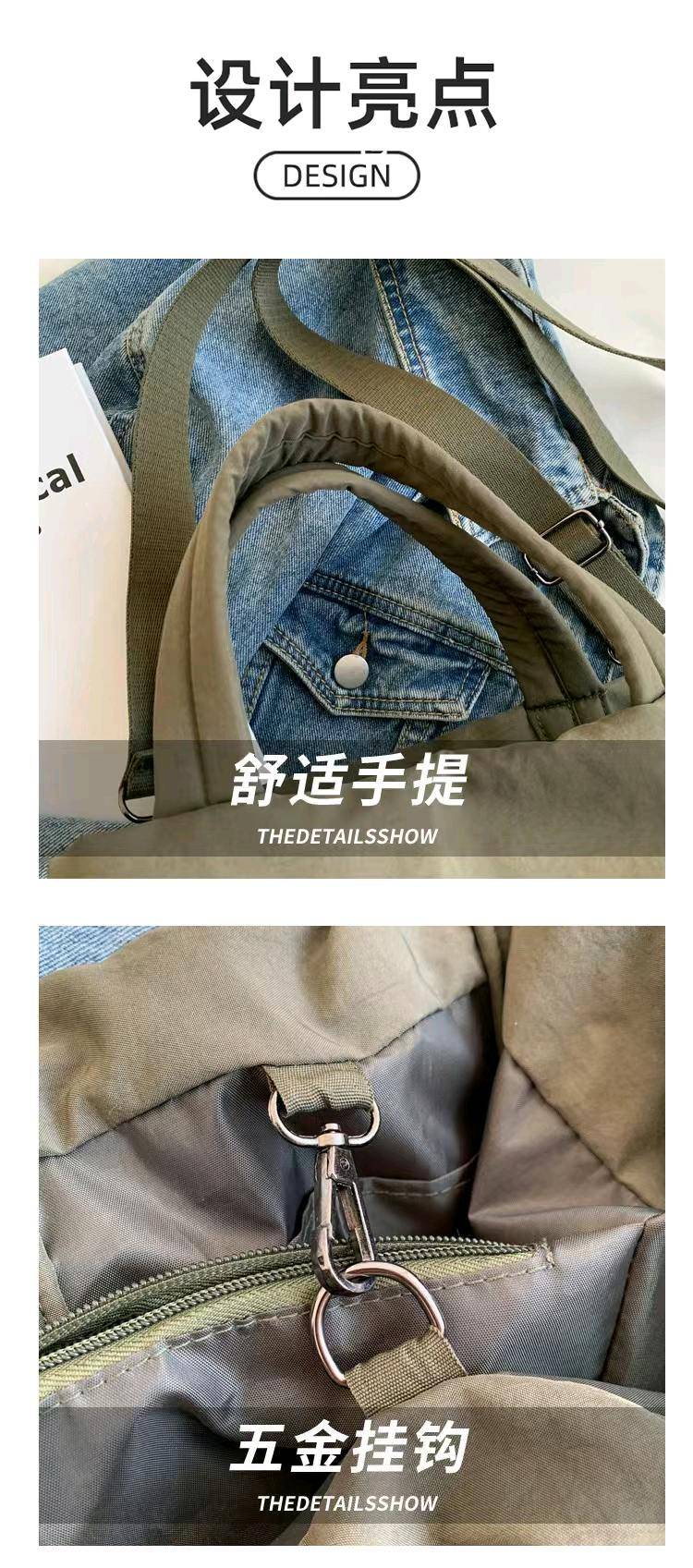 ALO YOGA 💰78 💎支持一件代发
aloyoga 单肩包手提包女潮时尚斜挎简约大容量外出休闲包多功能
【品牌】AlO
【款号】E2066（手提包）
【面料】涤纶/尼龙
【颜色】橄榄色，黑色，酒红色，柠檬黄，浅米色
【尺码】均码
 专柜同款品质，厂家直销，货源充足，售后保障